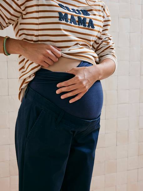 Chinobroek voor de zwangerschap marineblauw - vertbaudet enfant 