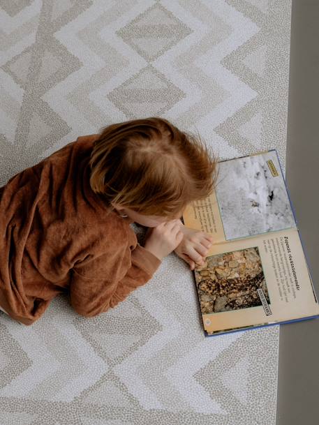 Kilim EEVEVE puzzel speelmat groen+zandbeige - vertbaudet enfant 