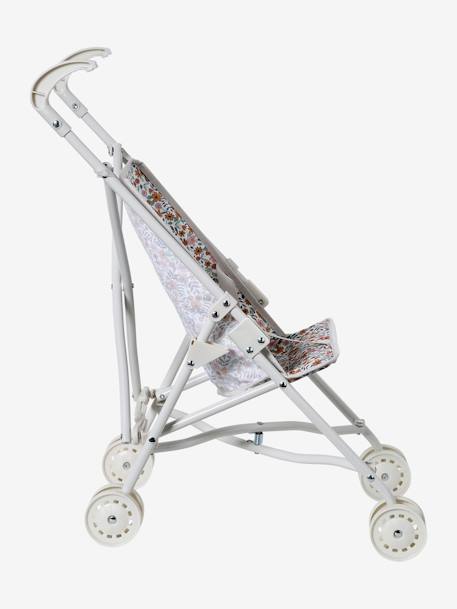 Rieten kinderwagen voor pop ecru+geel+groen+wit - vertbaudet enfant 