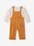 Babyset blouse + salopette karamel+oudroze - vertbaudet enfant 