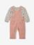 Babyset blouse + salopette karamel+oudroze - vertbaudet enfant 