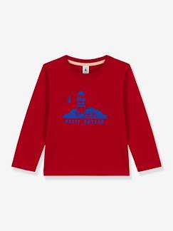 Meisje-Kindershirt met lange mouwen PETIT BATEAU in biologisch katoen