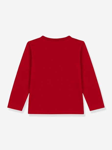 Kindershirt met lange mouwen PETIT BATEAU in biologisch katoen rood - vertbaudet enfant 