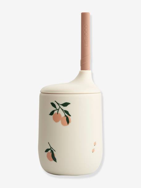 Siliconen beker met rietje Ellis - LIEWOOD beige+ecru - vertbaudet enfant 