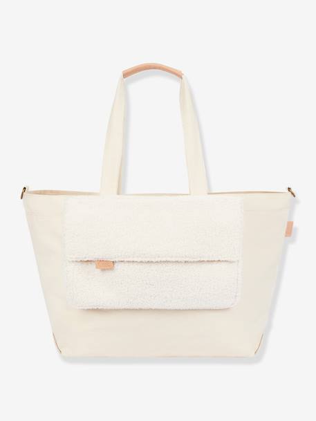 Tote bag BABYMOOV beige+bruin, bedrukt - vertbaudet enfant 