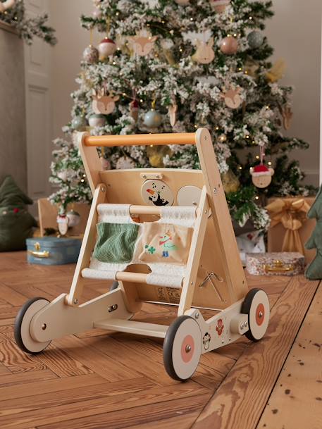 Loopwagen Les animaux joyeux van FSC-hout hout - vertbaudet enfant 