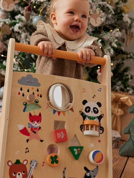 Loopwagen Les animaux joyeux van FSC-hout hout - vertbaudet enfant 