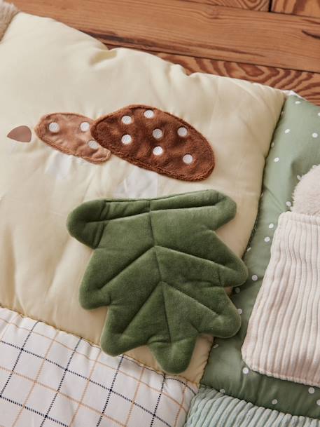 Zacht speelkleed CROQUE LA VIE beige+rood+wit - vertbaudet enfant 