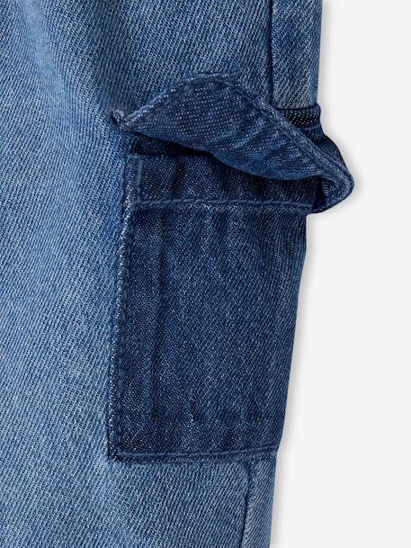 Battlejeans baby met contrasterende zakken stone - vertbaudet enfant 