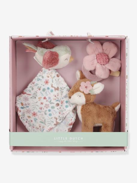 Geschenkset vogels - LITTLE DUTCH beige+blauw+lichtroze+roze (poederkleur)+wit - vertbaudet enfant 