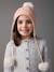 Gebreide set met muts + snood + handschoenen roze (poederkleur) - vertbaudet enfant 