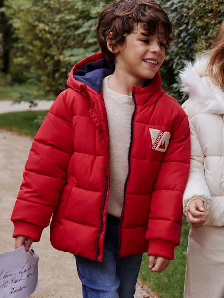 Donsjas college-stijl voor jongens marineblauw+rood - vertbaudet enfant 