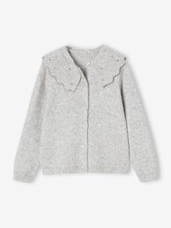 Meisje-Trui, vest, sweater-Vest-Festlicher Mädchen Cardigan mit Strass-Kragen