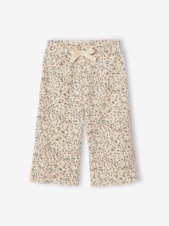 Baby-Broek, jean-Wijde broek voor babymeisjes met bloemenprint