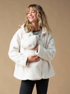 -Meegroei sweater met rits van sherpa met babybeschermer ENVIE DE FRAISE