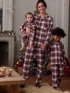 Zwangerschapskleding-Pyjama, voor in huis-Geruite kerstpyjama voor dames familie-capsulecollectie