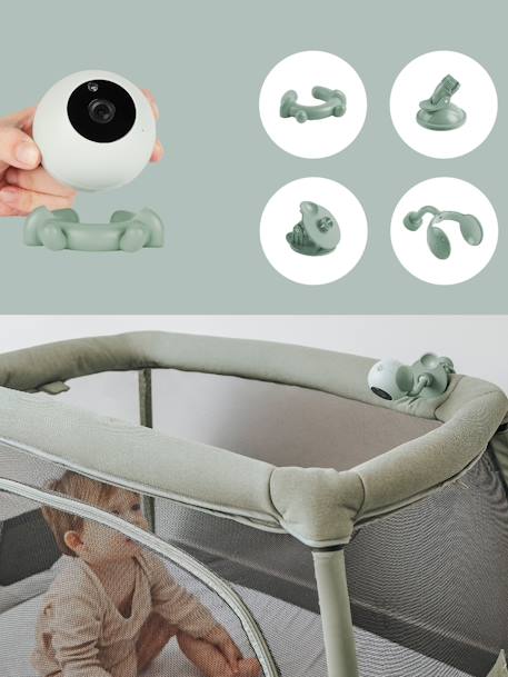 Mobiele babyfoon met camera YOO GO+ HD BABYMOOV groen - vertbaudet enfant 