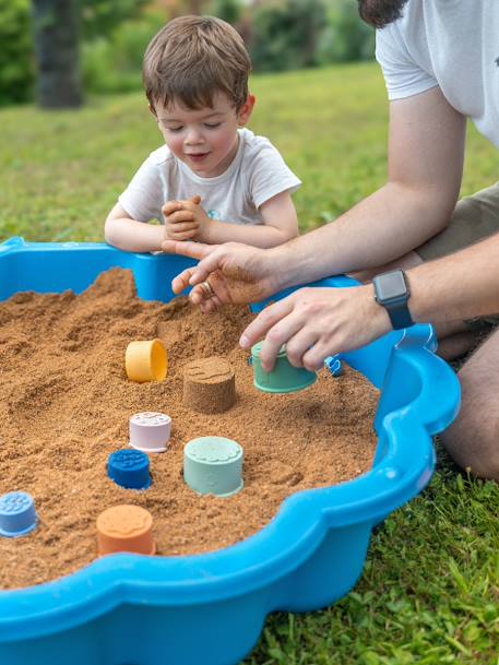 Siliconen stapelbare bekers BADABULLE meerkleurig - vertbaudet enfant 