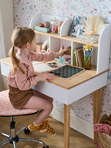 Bureau voor de basisschool SCANDI Wit/hout - vertbaudet enfant 