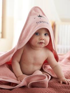 Baby-Badcape + washand personaliseerbaar Oeko-Tex®