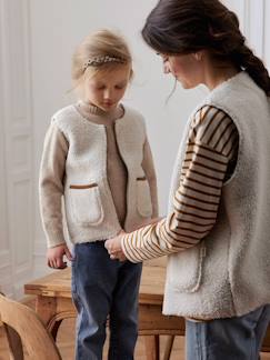 -Omkeerbaar mouwloos vest voor kinderen familie-capsulecollectie