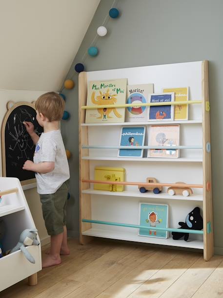 Boekenkast Books WIT/HOUT - vertbaudet enfant 