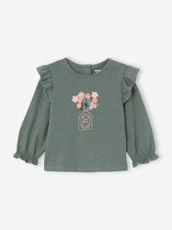 Baby-T-shirt, souspull-T-shirt-T-shirt met ruches voor baby's