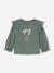 T-shirt met ruches voor baby's groen - vertbaudet enfant 