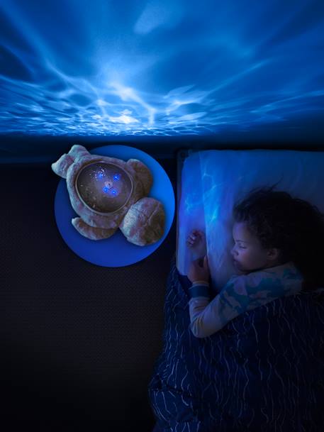 Nachtlampje projector met watereffecten Zeehond Aqua Dream PABOBO beige+blauw - vertbaudet enfant 