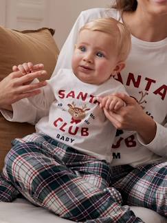 Baby-Pyjama, surpyjama-2-delige kerstpyjama voor baby's 'Santy Club' familie-capsulecollectie