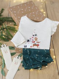 Meisje-Pyjama, surpyjama-Kerstset met pyjama + sokken