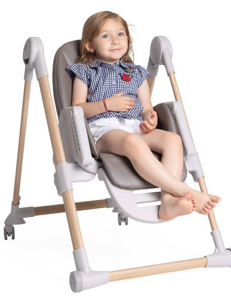 Kinderstoel Polly Armonia CHICCO antraciet+bruin+grijs - vertbaudet enfant 