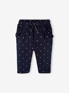 Baby-Broek, jean-Fleece-pantalon voor meisjesbaby