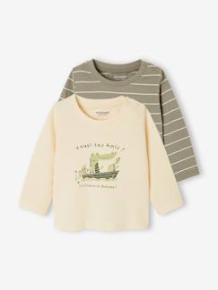 Baby-Set van 2 babyshirts met lange mouwen