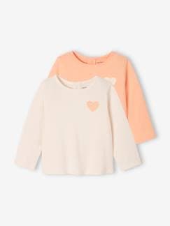 Baby-T-shirt, souspull-Set van 2 BASICS meisjesshirts