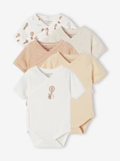 Baby-Body-Set van 5 babyrompers met korte mouwen Luchtballon