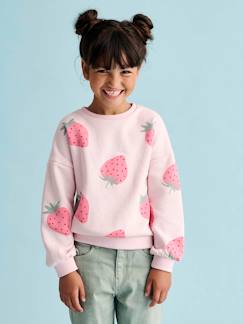 Meisje-Trui, vest, sweater-Sweater-Decoratieve meisjessweater met hartjes of stippen