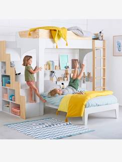 Slaapkamer en Opbergoplossingen-Slaapkamer-Kinderbedje, babybedje-Combinatiebedden, hoogslapers, stapelbedden-Hoogslaper met opbergruimte voor ontwikkelingscombinatie EASYSPACE