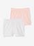 Set van 2 boxers voor meisjes om onder een jurk te dragen Lichtroze+set zwart - vertbaudet enfant 