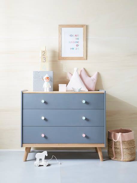 Commode handgrepen CONFETTI Groen+wit - vertbaudet enfant 