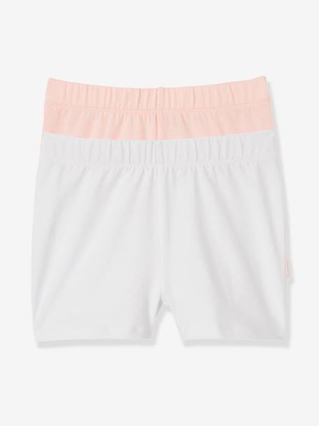 Set van 2 boxers voor meisjes om onder een jurk te dragen Lichtroze+set zwart - vertbaudet enfant 