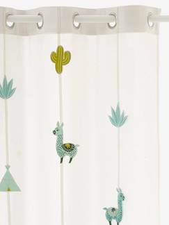 Linnengoed en decoratie-Decoratie-Cactus gescreend gordijn met oogjes