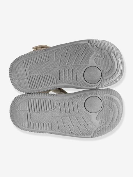 Leren sandalen, speciaal voor kleuterjongens LICHTGRIJS - vertbaudet enfant 