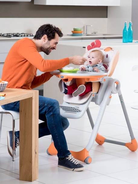 Kinderstoel van CHICCO Polly2Start Foxy+Lichtgrijs - vertbaudet enfant 