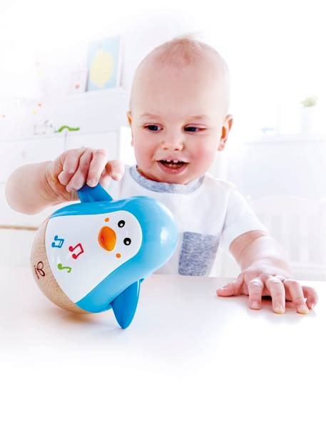 Muzikale culbuto pinguïn HAPE BLAUW - vertbaudet enfant 