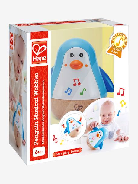 Muzikale culbuto pinguïn HAPE BLAUW - vertbaudet enfant 