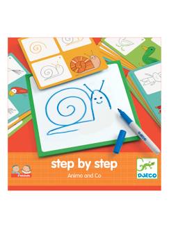 Speelgoed-Creatieve activiteiten-Tekenen en schilderen-Step by step Dieren DJECO