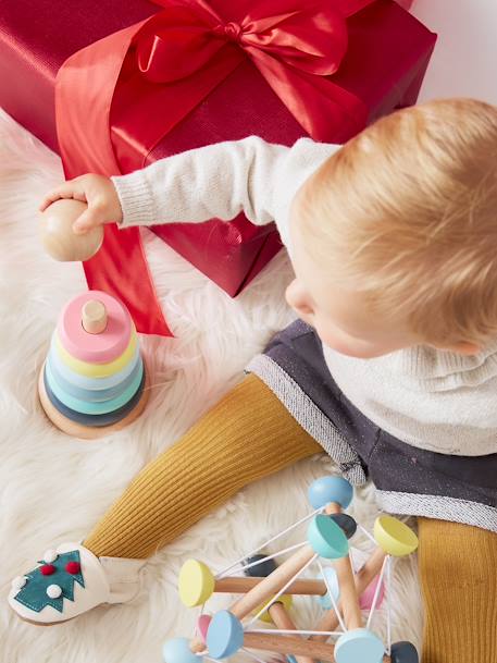 Houten speelpyramide meerkleurig - vertbaudet enfant 