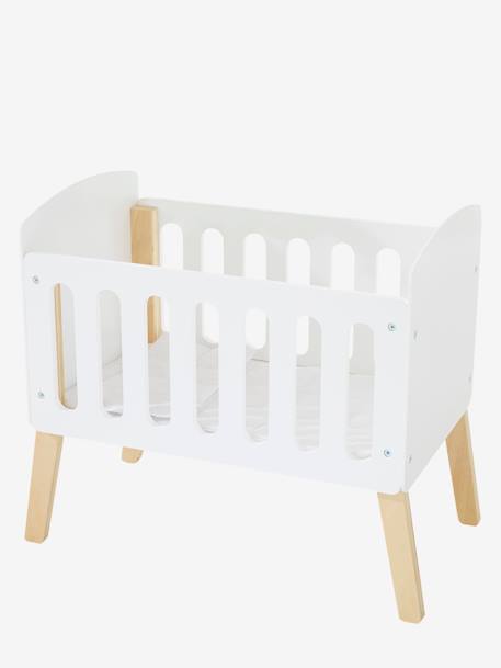 Poppenbed met houten pootjes wit - vertbaudet enfant 