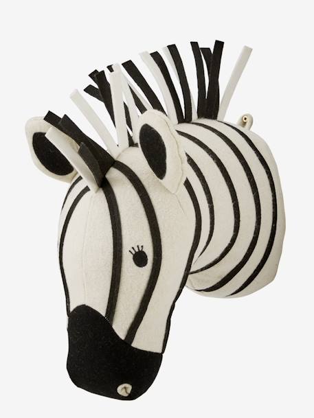 Zebra muurtrofee WIT/ZWART - vertbaudet enfant 